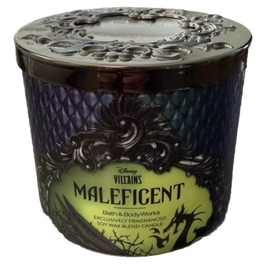 🕯️ Disney Villains Maleficent 3-Wick Candle Bath & Body Works Exclusive 🖤